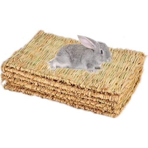 Rabbit Mat,Grass Mats For Rabbits,Safe & Edible Rabbit Mats For Cages,Bunny Chew Toys For Rabbits CNIM Hot