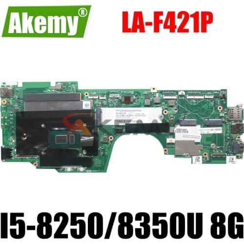 LA-F421P For Lenovo Thinkpad Yoga X380 Laptop motherboard With I5-8250/8350U 8G RAM DTZS1 LA-F421P motherboard 100% fully tested
