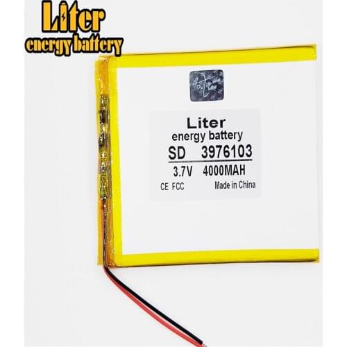 Liter energy battery 1PCS/Lot high capacity polymer lithium battery 3976103 3.7V 4000MAH sun N70 7 inch