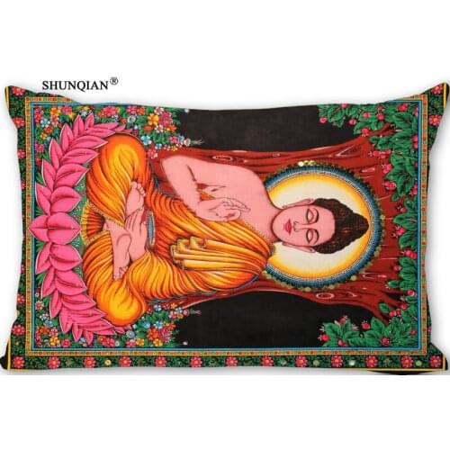 New Arrival Custom Buddha Pillowcase More Size Rectangle Pillowcase Custom Gift Pillow Cover Two Sides
