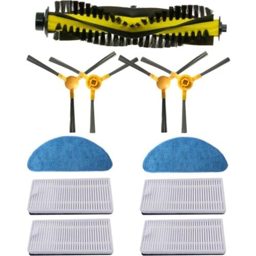 For NEATSVOR X500/X600 Robot Vacuum Cleaner Accessory Replacement Kit Side Brush Filter Mop Roller Brush