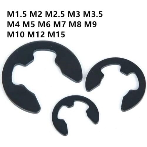 M1.5 M2 M2.5 M3 M3.5 M4 M5 M6 M7 M8 M9 M10 M12M15 DIN6799 Circlip Retaining Ring Sack Retainer E-Clip Washer Split Washers GB896