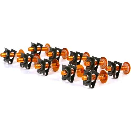 10pcs 6mm Universal motorcycle fairing bolts Spire Speed Fastener Clips Screw Spring Nuts for Kawasaki Yamaha Suzuki Honda