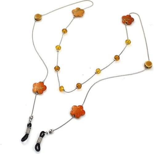 Womens Retro Vintage Casual Beaded Eyeglass Eyewears Sunglasses Reading Glasses Chain Cord Holder neck strap Rope 177