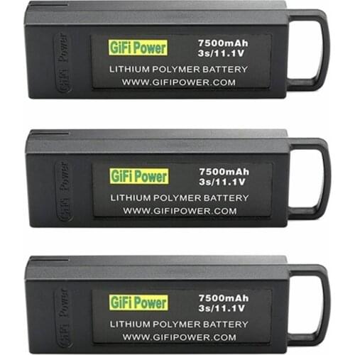 1-3pcs7500mAh 11.1V Lipo Battery Large Capacity Backup Battery for Yuneec Q500/Q500+/Q500 4K/Q500+ PRO 4Kfor 7.4v drone battery
