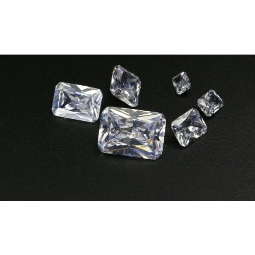 1Pcs Multipl Size Rectangle Radiant Cut Moissanite Stone Faceted Imitated Diamond Loose Gemstone for DIY Engagement Ring 4170006