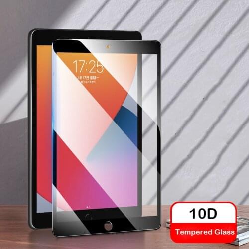 10D Full Cover Tempered Glass for iPad Pro 2020 2018 12.9 iPad Pro 2015 2016 2017 Screen Protector for iPad Pro 11inch 10.5 9.7