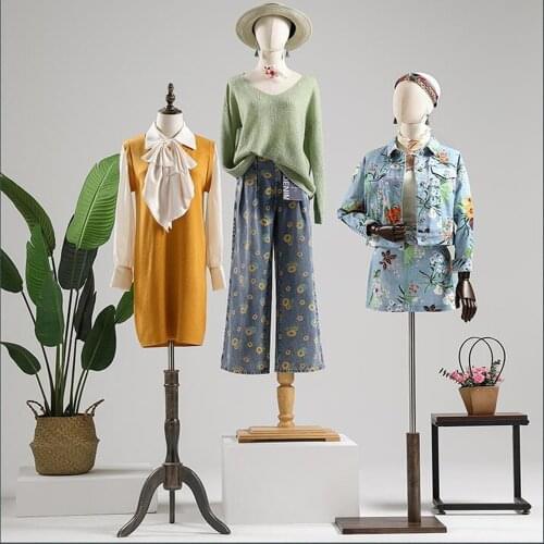 4style No Arm Color Full Head Mannequin Body Stand Female Wedding Dress Sewing Diy Model,Flexible Women,Adjustable Rack 1PC D394