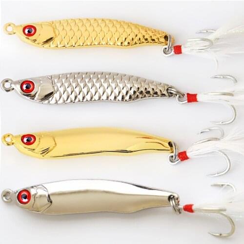 5/7/10/15/20g Gold Silver Metal VIB Lures Strong vivid Vibrations Spoon Lure Fishing bait Bass Artificial Hard Bait 3D Eyes