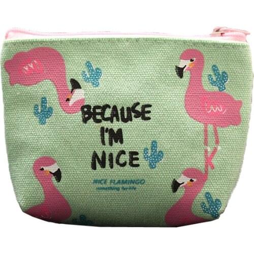 70PCS / LOT Fresh Printing Zero Wallet Carries A Key Pack Card Bag Women Euro Coin Zipper Storage Bag Cute Gift For Girls