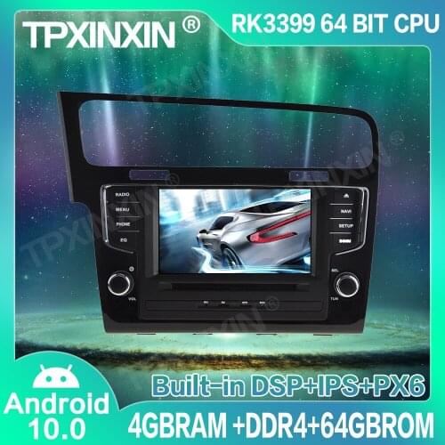 Android 10.0 4+64G IPS For Volkswagen Golf 7 For VW GOLF7 2013-2018 Car GPS Player Car Radio GPS Car Multimedia Player Head Unit