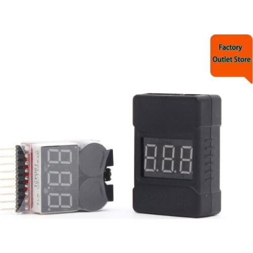 Free shipping 1-8S 2in1 Lipo/Li-ion/LiMn/Li-Fe Battery Voltage Tester Low Voltage Buzzer BB Alarm Accessories check