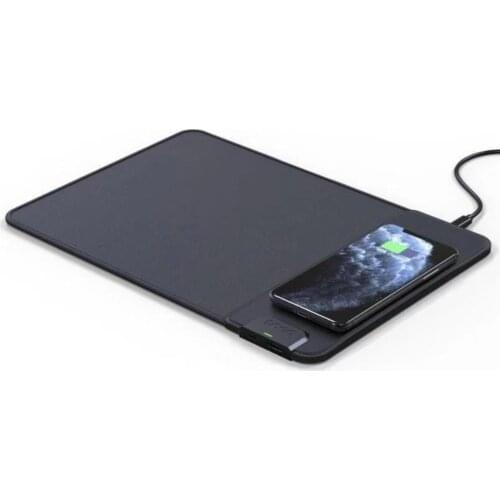 QI Wireless Charger Mouse Pad Leather Case Mouse Pad Multifunctional USB Wireless Charging Mobile Phone Private Model 15W Charge