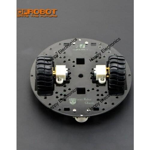 DFRobot 2WD miniQ Robot Chassis / mobile robot platform, 6V with N20 Motors /Universal ball caster Wheels for students hobbyists