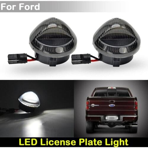 For Ford F150 Ranger Explorer Sport Trac white LED Car Rear license plate light number plate lamp
