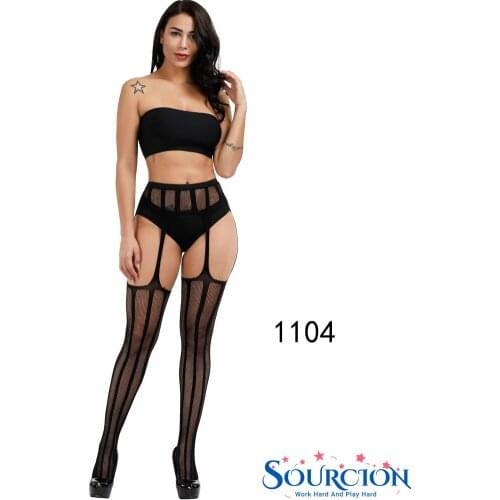 SWT Hot Sale Erotic Stockings Pantyhose Plus Size Thigh High With Garter Belt For Women Fishnet Socks Sexy Lingerie apparel