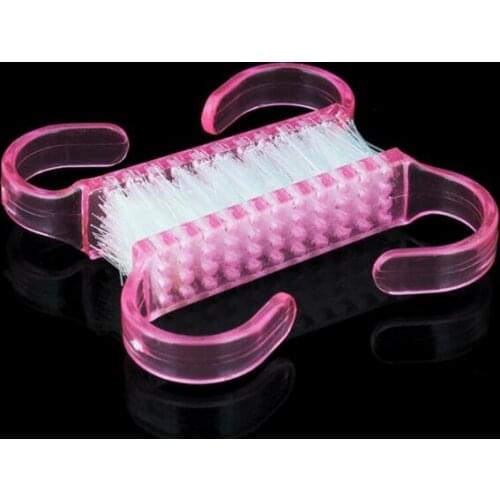 Hot sale 6.5*3.5 cm Pink Nail Art Dust Brush gift