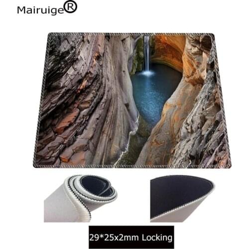 Mairuige Rainforest river turquoise water green Size 18x22cm 20x25cm 25x29cm Lock edge pads mat gaming mouse pad For CSGO LOL