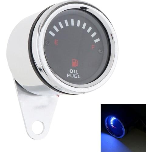 Fuel Level Gauge Indicator 12V Universal Universal Motorcycle Car Oil scale Semi Circular Display Electronic Oil Meter