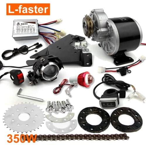L-faster 24V 36V 350W Motor Kit For DIY Electric Bike Special Brake Lever Bicycle Assisted Motor Kit Can Run 20km/h