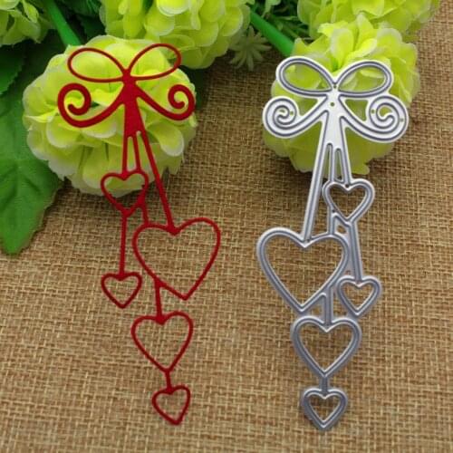 Pendant Heart Metal Cutting Dies Custom Embossing Mold DIY Scrapbooking Album Paper Craft Knife Mould Cards Blade Punch Stencils