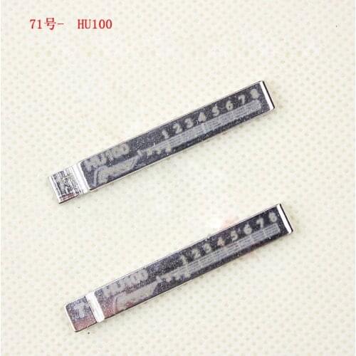 NO.71 HU100 Replacement Key Blade for Buick Holden Car Key Blanks for Opel with scale mark for Cadillac