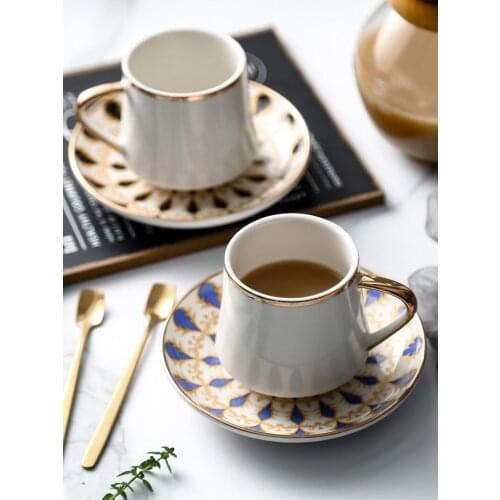 Coffee cups set Tea Cups and Saucer Sets China Ceramic Set Porcelain British Afternoon Tea Cup and Saucer Set Free Cup Holder
