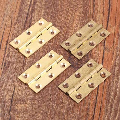 2pcs 50*28mm Hinges Jewelry Box Window Cabinet Furniture Repair Bookcase Stainless Steel Hinges Door Connector Durable Home