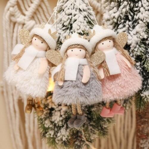New Year 2022 Gifts 2021 Latest Christmas Angel Doll Noel Xmas Tree Decor Ornaments Christmas Decorations for Home Navidad Natal