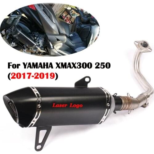 Slip On For YAMAHA XMAX300 250 X-MAX Full System Motorcycle Exhaust Modified Muffler DB Killer Front Link Pipe Esacpe DB killer