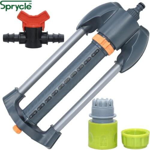 SPRYCLE Automatic Oscillating Sprinkler Sprayer Irrigation Tools 20-Emitters Adjustable Watering Flow Control Garden Lawn Flower
