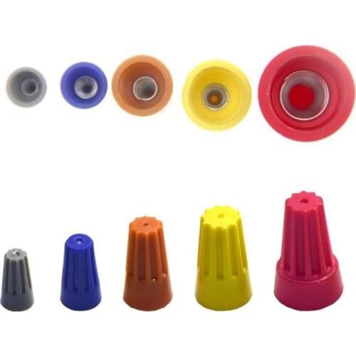 Screw Twist electrical Connector Cap Insert Nut Spring Terminals Rotating Kit 200/100Pcs p1 p2 p3 p4 p6 Terminal Wire Connection