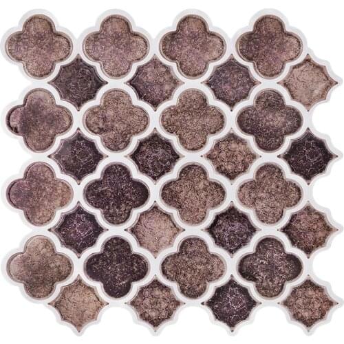 3D Waterproof Self Adhesive Wallpaper stickers Peel And Stick Backsplash Tiles Kitchen Bathroom Heatproof Mosaic Vinyl stickers