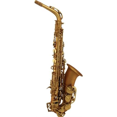 High grade brush finished Matte gold color Alto Saxophone