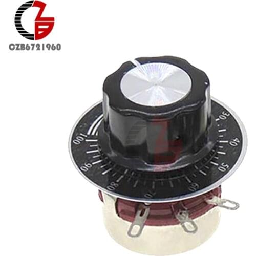 WTH118 2W 1A Potentiometer Switch 470K ohm Potentiometer + Knob Cap + Scale DIY Kits Part