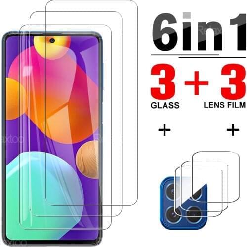 6 in 1 Camera Protector Glass For Samsung Galaxy M62 SM-M625F On Samsun Glaxy M m 62 62M 9H Protective Clear Screen Cover Film
