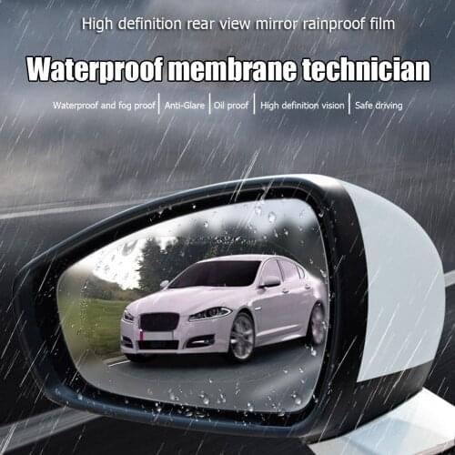 Mirror Anti Fog Sticker Oval Car Door Rearview Rainproof Protective Film for Outdoor Personal Car Parts Decoration