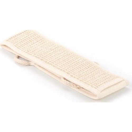 1pc Natural Flax Linen Massage Sponge Shower Body Cleaning Tool Long Toiletries Scrubber Ponge Brush Pad Towel Horniness Remover