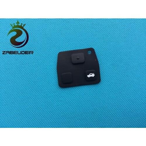 1Pcs Of New Replacement Rubber Pad For Toyota AVENSIS CELICA PRUIS RAV 4 COROLLA MR2 KEY FOB 2 3 Button Remote Shell Auto Parts