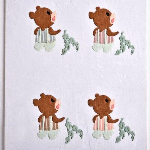 100pcs/lot Applique Patches Clothing Decoration Accessories Cute Animals Bear Diy Sofa Hat Biker Decals Iron Heat Transfer Gifts