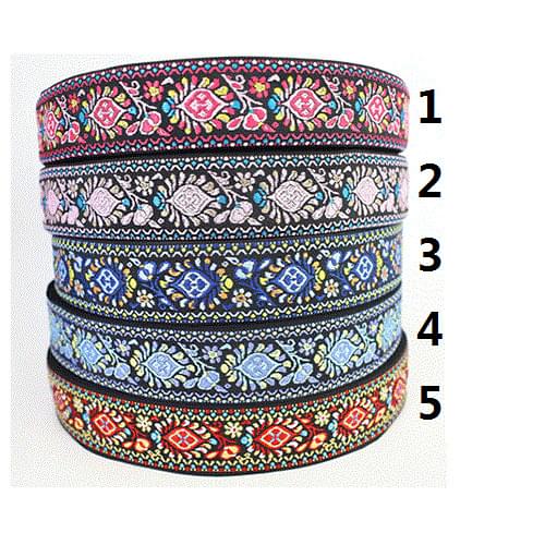 50mm 5cm 2'' quality thick durable Dog Callor Backpack Guitar Camera Strap Webbing National Jacquard Ribbon south America Woven