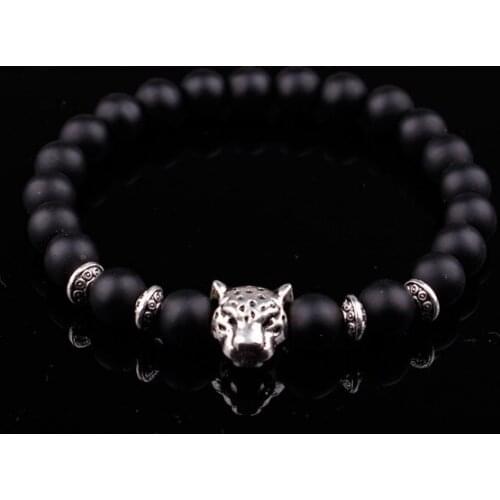 8mm Punk multicolor Agate Chakra Healing Reiki Buddha Yoga Bracelet elastic adjustable Volcanic Stone Bangles juty3