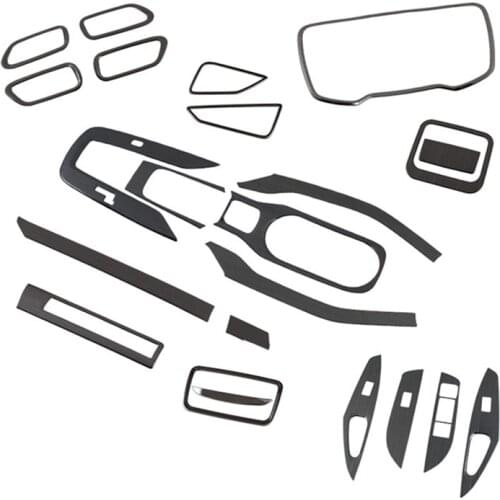 For Toyota Corolla 2019 2020 Interior Accessories Dashboard Brushed Drawing Black Stainless steel Decoration Trim