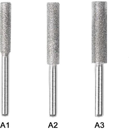 1pc Tools 4/4.4/5MM Diamond Chainsaw Grinding Head Sharpener Polishing Burr Stone File Chain Saw