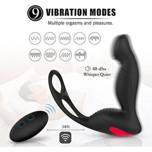 Anal Vibrator Butt Plug Men Masturbator Anal Plug Wireless Remote Control Prostate Massager Adult Sex Toys for Men Masturbator