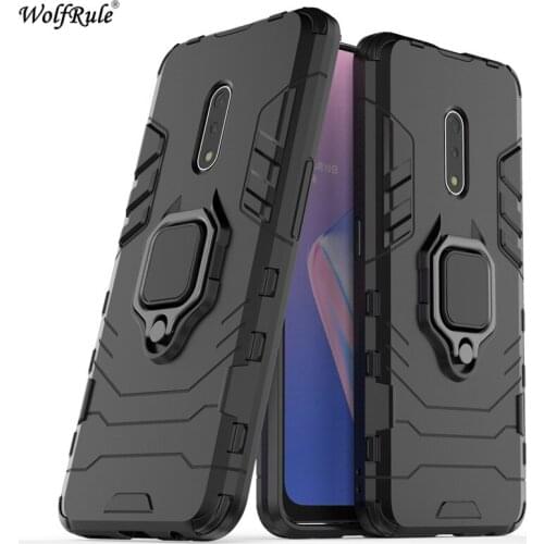 Cover OPPO Realme X Case Ring Holder Armor Anti Knock Bumper Protective Phone Case For OPPO Realme X Cover RMX1901 6.53