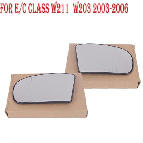For 2003-2006 Mercedes-Benz E / C-Class W203 W211 C220 E320 E350 Wide Angle Heated Door Mirror Glass