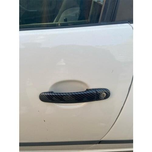 For Seat Ibiza MK3 6L 2003 2004 2005 2006 2007 2008 2009 ABS Carbon Fiber Car Door Handle Cover Car Styling Accessories Sticker