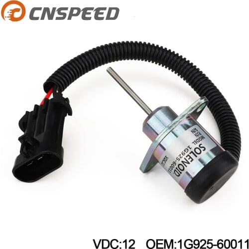 Fuel Shut off Solenoid For Bobcat 6691498 325 328 329 331 334 335 337 341 425 428 1503ES-12A5UC4S