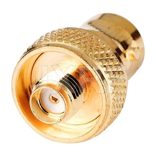 RF coaxial coax adapter BNC Female Jack to SMA Female Jack Goldplated Gold-plated disc for Baofeng UV-5r intercom fast ship